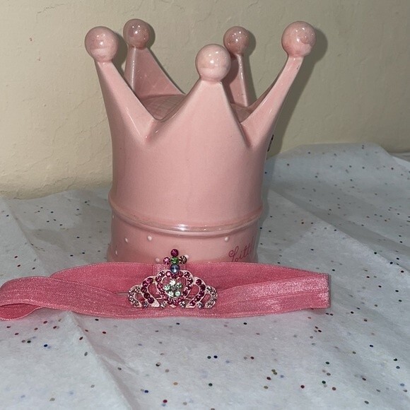 Rachel Weissman Pink Swarovski Crystal Crown Headband Perfect For Your Princess - Picture 7 of 7